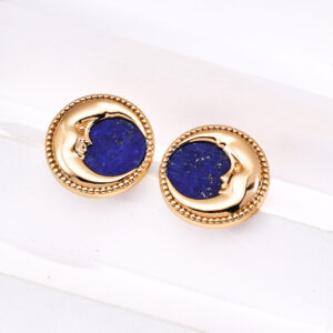 Gliding Grace Lunar Lapis Earrings